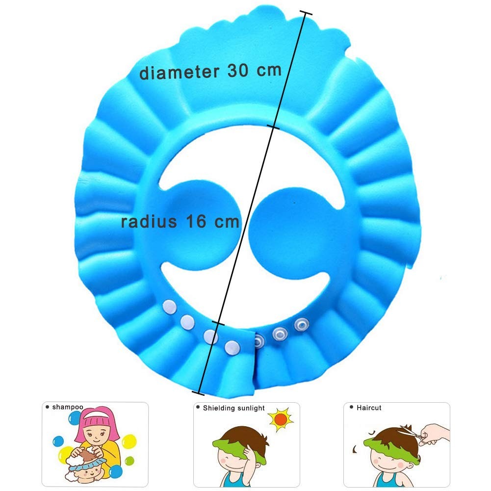 Baby Shower Cap With Stopper Silicon Soft Safe Material