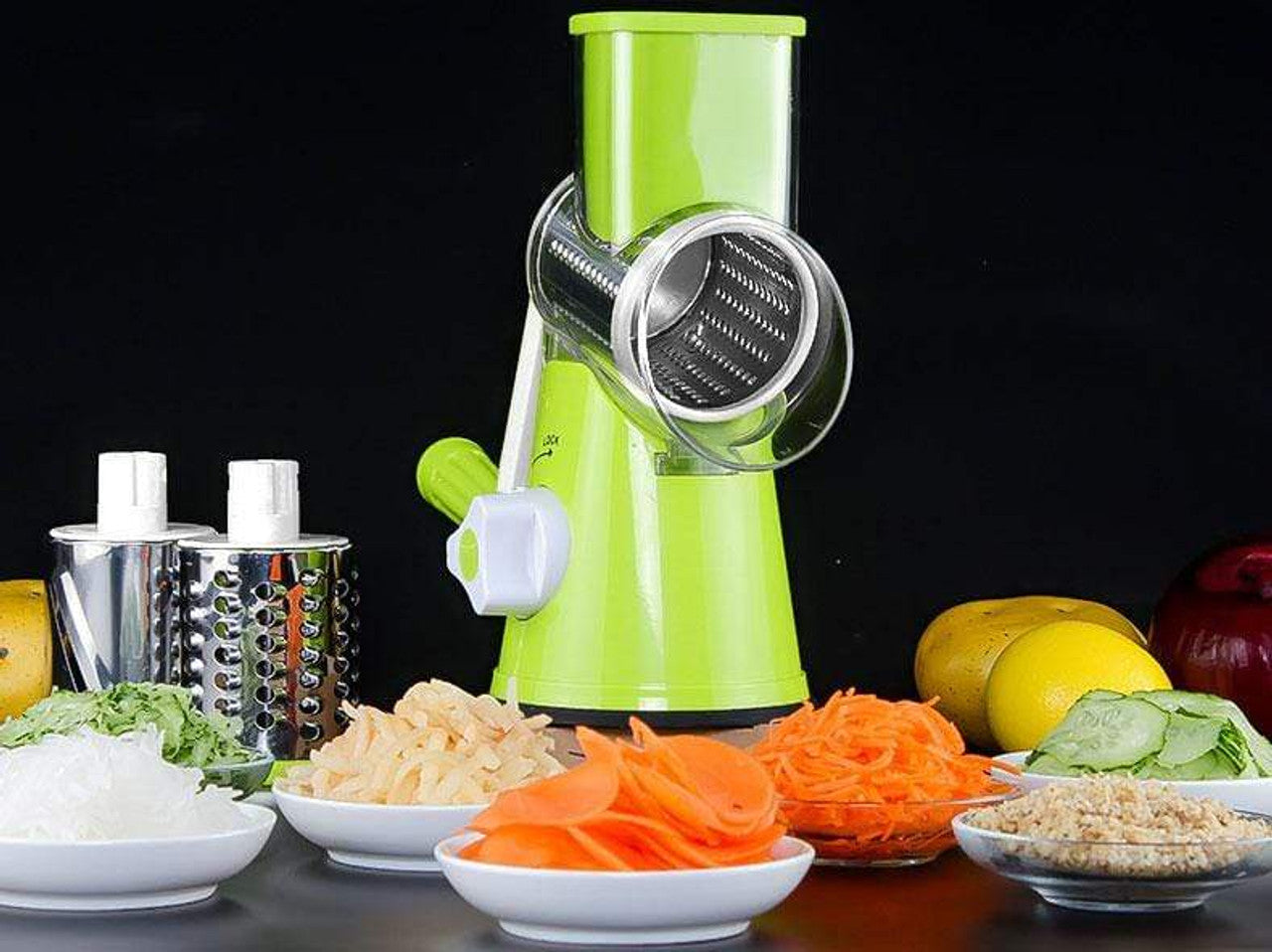 Manual Vegetable Drum Cutter Slicer Multifunctional Round Slicer