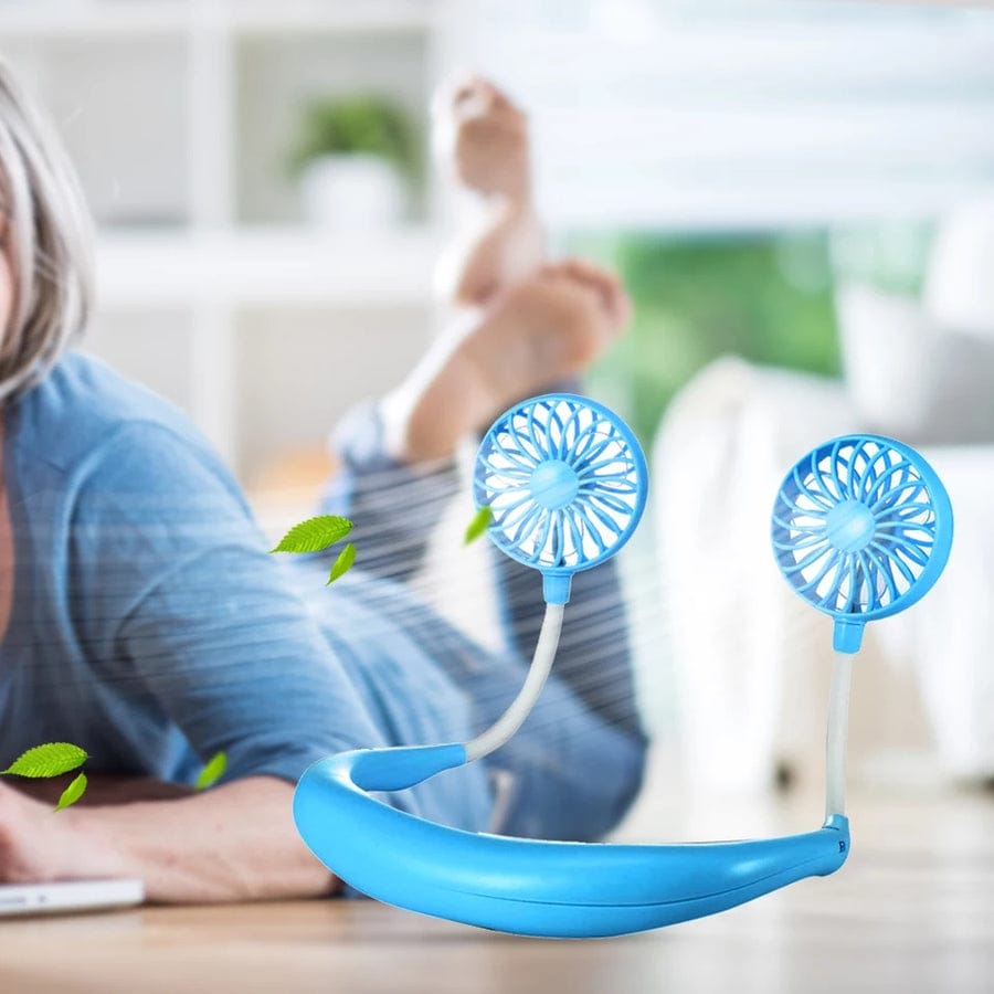 Portable Neck Fan 360 Degree Rotation Hands Free Cooling