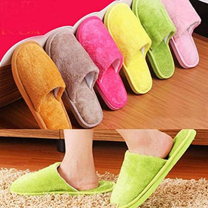 Multi Color Soft Cotton Slippers For Men And Women (Random Color)