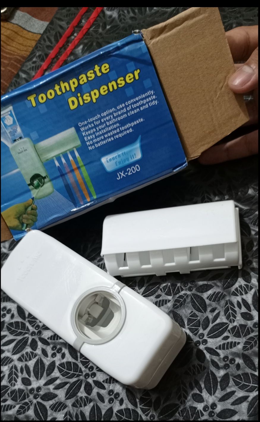 Automatic Toothpaste Dispenser With Toothbrush Holder Wall Mounted