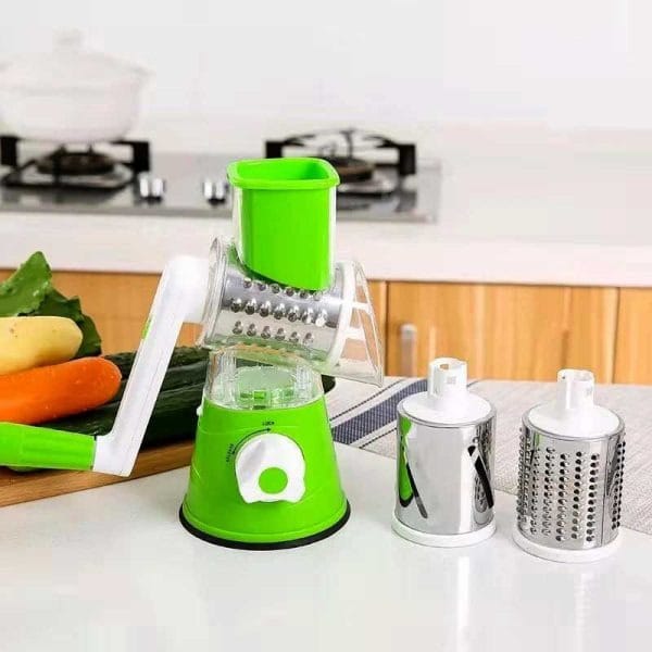 Manual Vegetable Drum Cutter Slicer Multifunctional Round Slicer