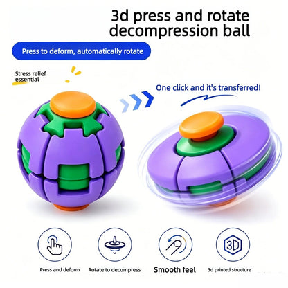 Rotatable 3D Printed Fidget Spinner Ball Stress Relief Toy