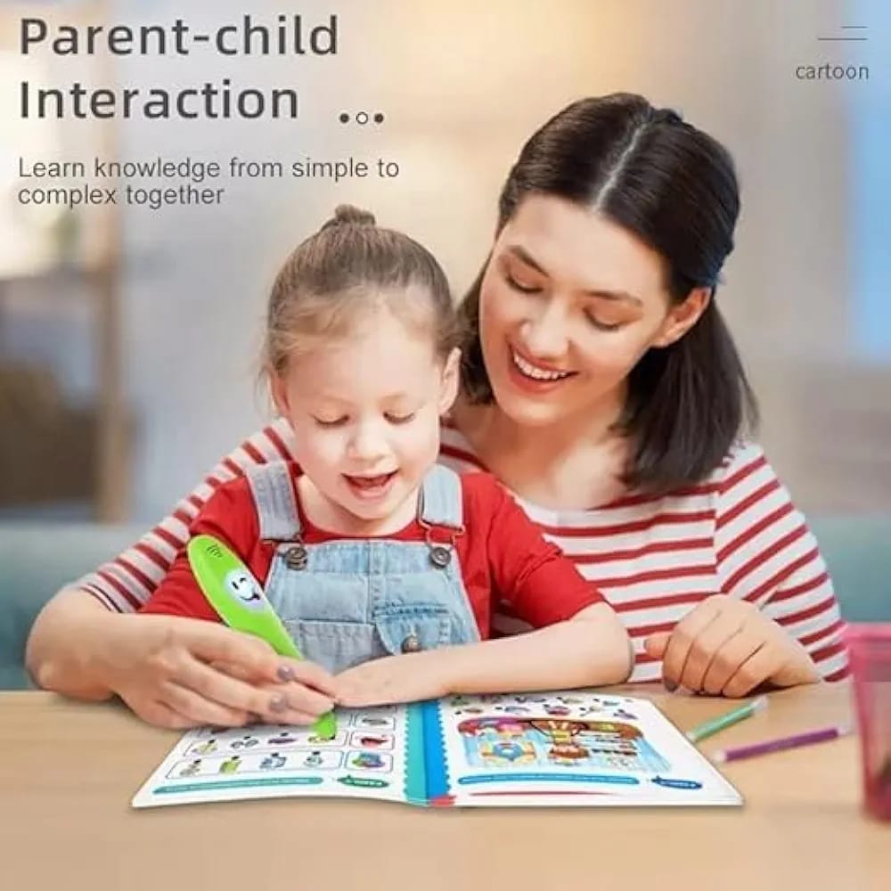 Kids Preschool Learning Book Smart Talking Pen 36 Pages