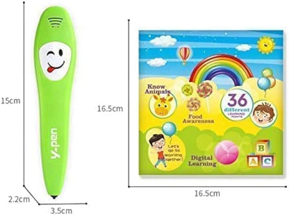 Kids Preschool Learning Book Smart Talking Pen 36 Pages