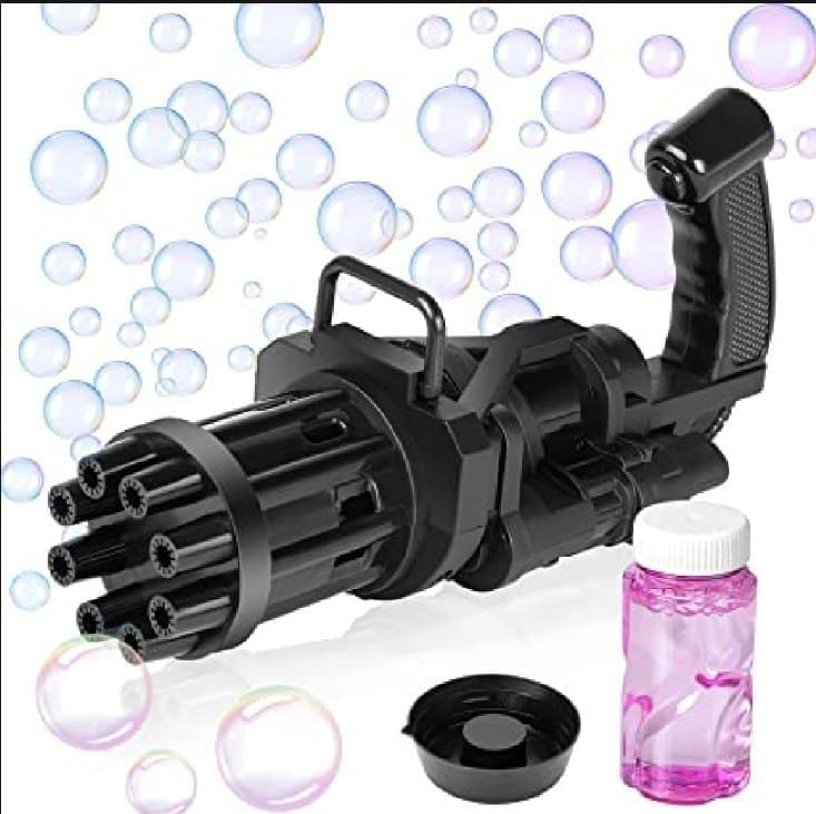 Electric Gatling Bubble Gun 8-Hole Automatic Bubble Blaster