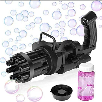 Electric Gatling Bubble Gun 8-Hole Automatic Bubble Blaster