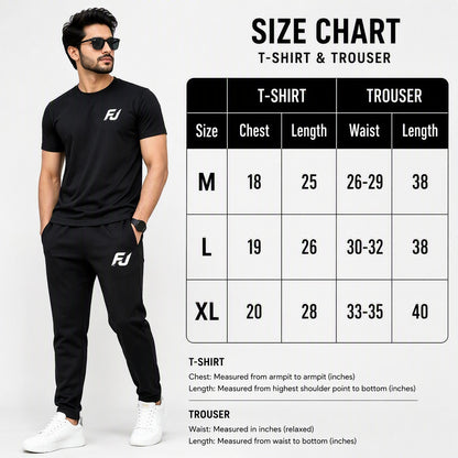 Premium Micro Men’s Tracksuit Angel Print – Comfortable Sportswear | Gym & Workout Suit - Black Extra Large